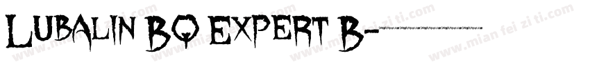 Lubalin BQ Expert B字体转换